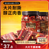 三只松鼠风干猪肉片250g香辣味 休闲零食肉脯健康罐装小吃耐嚼充饥高蛋白