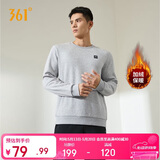 361°卫衣男装春季长袖运动服休闲圆领宽松加绒上衣服652344801D-7