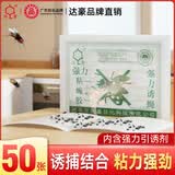 达豪苍蝇贴粘蝇纸灭蝇神器捕蝇苍蝇器粘虫板粘蝇胶50张
