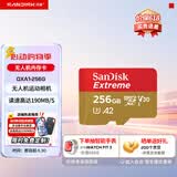 闪迪sandisk内存卡class10存储Micro sd卡 高速行车记录仪tf卡 手机行车记录仪内存卡 256G 190Mb/s 无人机vlog相机适用款