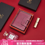 老人头牛皮女士钱包大容量短款零钱卡包钱票夹手拿包女友情人节礼物女友