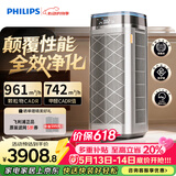 飞利浦（PHILIPS）空气净化器除甲醛烟味神器新房专业室内家用孕妇婴儿双风机杀菌净化机除螨尘花粉过敏原AC9008