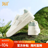 361°运动女鞋春夏季复古厚底增高小白鞋休闲板鞋舞蹈鞋682426611-2
