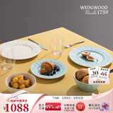 Wedgwood欢愉假日餐盘陶瓷餐盘家用菜盘情侣餐具套装奢礼速达 欢愉假日蓝白两人食中餐套组 6头