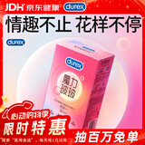 杜蕾斯（durex）避孕套安全套魔力玻玻水润超薄四合一20只 玻尿酸套套情趣成人