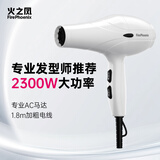 火之凤吹风机3000 家用电吹风筒2400W大功率速干理发店发廊专用大风力造型冷热风恒温护发不伤发 象牙白 2300W家庭版1.8米（3000S）