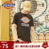 Dickies经典款短袖t恤休闲字母LOGO印花男女同款圆领半袖上衣7088 黑色 L