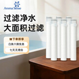 Aroma Sense淋浴花洒过滤棉配件过滤除氯净水滤芯阻垢活性炭碳盒 AROLUXE-PRM（6支）