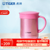虎牌（TIGER）保温杯茶滤网杯办公型马克杯真空杯水杯 CWM-A035 350ml 亮炫粉PH 350ml