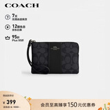 蔻驰（COACH）【品牌直供】女士小号手拿包手腕包PVC配皮革CW854IMXHE