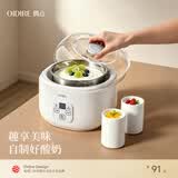 OIDIRE（偶点）酸奶机 家用小型全自动恒温酸奶机酵素机米酒机纳豆智能精控温发酵机1L大容量不锈钢内胆 SA13 经典款+陶瓷分杯+赠10小包酸奶菌粉