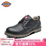 Dickies休闲鞋男鞋夏季低帮工装鞋男士百搭潮流休闲皮鞋英伦风男鞋 黑色 40 【偏大一码，适合运动鞋41】