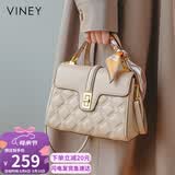 viney牛皮包包女包手提妈妈包中年斜挎单肩包大容量生日母亲节礼物实用