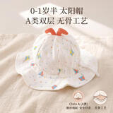 莫凡熊婴儿太阳帽0-1岁纯棉初生新生夏季薄款男女宝宝遮阳帽胎帽 【小风筝太阳帽】A类纯棉无骨 3-18个月