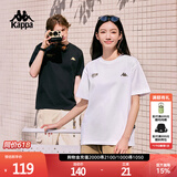 卡帕（Kappa）背靠背运动男士t恤短袖2026新款纯棉夏季跑步上衣女款K0D32TD21V