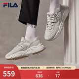 斐乐（FILA）跑步鞋老爹鞋男鞋FILA MARSⅡ火星二代情侣款复古运动鞋休闲鞋 南极灰/雾灰-AN-F12M141116F 43