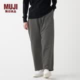 MUJI男女通用 针织 灯芯绒 宽松裤 无性别 男款女款 BEE04C1A 中灰色 S-M