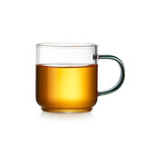 美斯尼功夫茶杯玻璃品茗杯耐热玻璃小茶杯子小品杯主人杯喝茶杯茶具配件 墨客杯130ml(单个)
