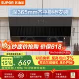 苏泊尔（SUPOR）抽吸排油烟机家用19m³侧吸式小户型简易适老齐平橱柜宽域拢烟不碰头以旧换新DJ13S