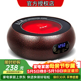 友茗堂 电陶炉茶炉家用煮茶炉烧水炉 铁壶迷你不挑壶光波电磁炉电炉大功率小型超薄围炉煮茶炉 紫铜色茶炉
