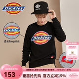 Dickies 【经典款】卫衣 男女同款大logo印花圆领卫衣 卫衣男7059 黑色 L