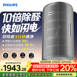 飞利浦（PHILIPS）空气净化器除甲醛烟味神器新房专业家用孕妇婴儿室内换气鼻炎杀菌净化机除螨尘花粉过敏原AC4228银