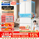 统帅（Leader）海尔冰箱416L法式多门四开门594mm超薄零嵌入式黑金净化抗菌一级风冷无霜LF4-436WL9U1国家补贴15% 超薄零嵌+净化抑菌+风冷无霜416L