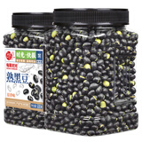 每果时光盐炒黑豆500g罐装即食炒熟香酥原味盐焗坚果炒货豆子中秋休闲零食