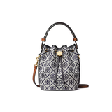 汤丽柏琦（Tory Burch）TB女包T Monogram迷你水桶包手提斜挎包181375七夕礼物送女友