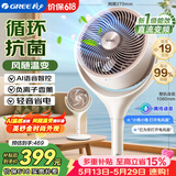 格力（GREE）【重磅新品】99%抗菌AI语音空气循环扇直流变频语音电风扇落地扇家用电扇负离子香薰FXDZ-20X82Ag5
