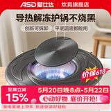 爱仕达（ASD）导热板 护锅导热垫解冻燃气灶传热片隔火加热盘防锅底烧黑导热片 升级版 26CM可拆卸导热板