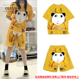 浅物龙图皇帝衣服睡衣套装大码短裤t恤情侣搞怪搞笑cos服大胆龙图皇上 大胆龙袍表情包印花【两件套】 XS 【建议80以内】