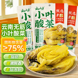 云山半小叶酸菜400g*3袋装老坛酸菜云南无筋小叶芥菜酸菜鱼调料