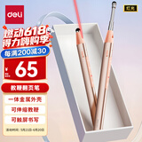 得力（deli）翻页笔教师用ppt伸缩教鞭激光翻页笔激光笔演讲笔 无线演示课件笔 红光 粉色MA115
