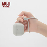 MUJI 耳机壳 适用于AirPods 4 耳机保护套 苹果耳机 apple 分体 带挂绳 灰白色