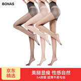 宝娜斯丝袜女超薄款夏季美肤连裤袜不易勾丝黑丝裸感性感光腿神器