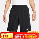 耐克NIKE男子运动裤9英寸及膝 夏季透气速干短裤DM6618-010黑色XXL码
