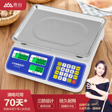 香山KAMMOY电子秤商用电子台秤 高精度 菜秤计数秤计价超市市场台秤30kg 康美LCD凹盘