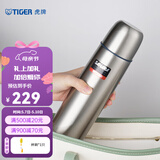 虎牌（TIGER） 子弹头保温杯便携保冷水杯304不锈钢真空按压杯子CSC-A500 500ML 透明色FF 500ml