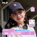 MLB官方 KARINA同款男女时尚百搭软顶棒球帽遮阳帽户外春夏CP77 纽约洋基队/黑色（粉标） 均码