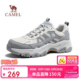 骆驼（CAMEL）造极2代户外运动网面增高登山休闲徒步鞋男 G16S307001 浅灰 42