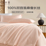 太湖雪 100%桑蚕丝冬被 蚕丝净重4斤 全棉A类防螨抑菌2*2.3m专柜同款