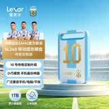 雷克沙（Lexar）阿根廷梅西10号传奇定制限量珍藏 Air小轻块512G Type-c USB3.2移动固态硬盘(PSSD)SL260 冠军之选