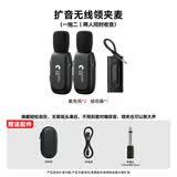 Yanmai 教师专用无线麦克风领夹式小蜜蜂扩音器大喇叭扩音器老师讲课上课话筒大音量降噪演讲导游扩音机 3.5MM一拖二【双人使用】无线麦