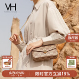 VANESSA HOGAN VH女包山茶花信封包轻奢老花链条小包单肩斜挎包生日礼物送女友