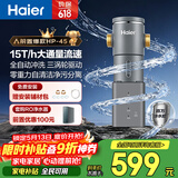 海尔（Haier）前置过滤器超15T大通量家用自来水过滤净水器40微米全自动反冲洗实时水压监测全屋净水HP-45