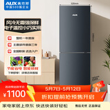 奥克斯186升二级能效风冷无霜双门电冰箱家用宿舍租房办公室节能省电低噪冷冻冷藏两用BCD-186WN