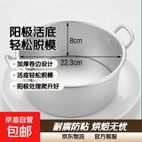 戚风蛋糕模具家用空气炸锅烤箱专用烘焙模具4/6/8/10/12英寸活底 8英寸阳极活底模具