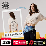 帕拉丁（PALLADIUM）新款运动纯棉t恤男女夏季跑步短袖潮宽松衣服上衣户外休闲半袖T恤 象牙白 178011 M
