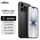 LEBESTL23pro max全新超薄八核智能手机学生便宜大屏百元机长续航老人老年备用机电竞64G 黑色钛